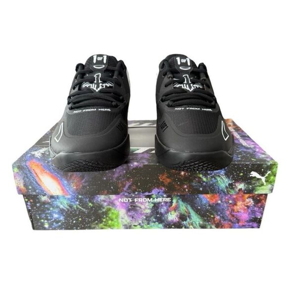 Puma x LaMelo Ball MB.01 Lo Size 12 Black Basketball Sneakers Shoes NIB - Picture 6 of 16